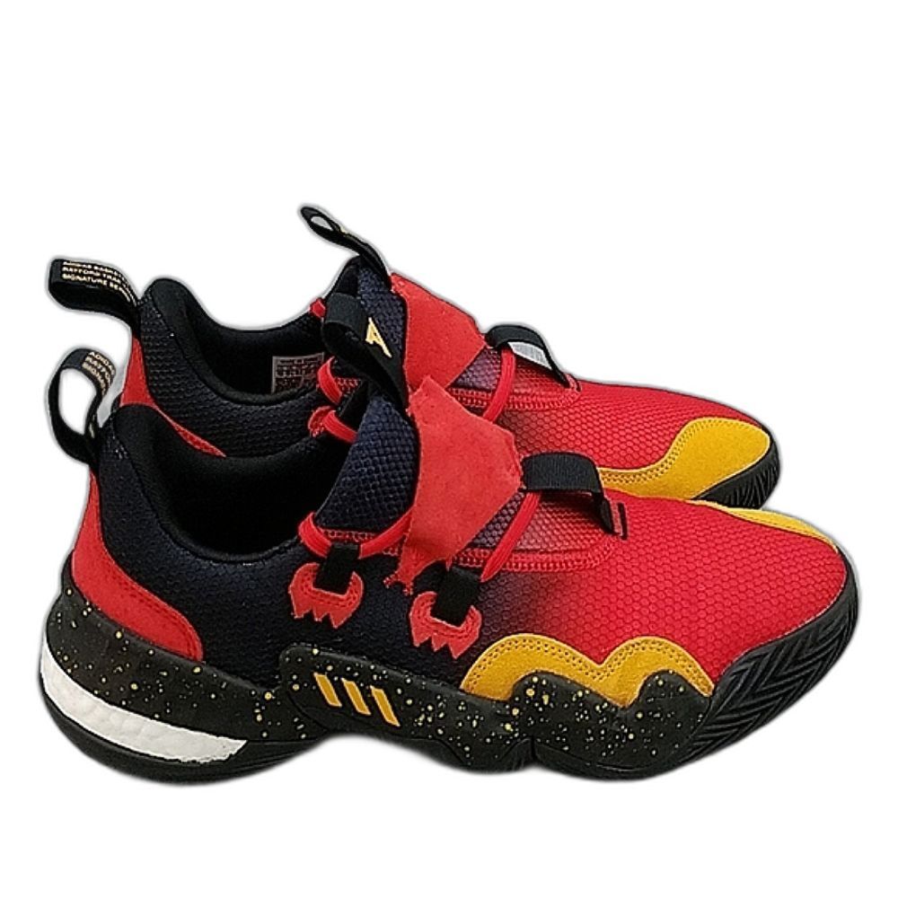 Adidas Trae Young 1 Atlanta Hawks Men's Size 10 Red Black Basketball Shoes